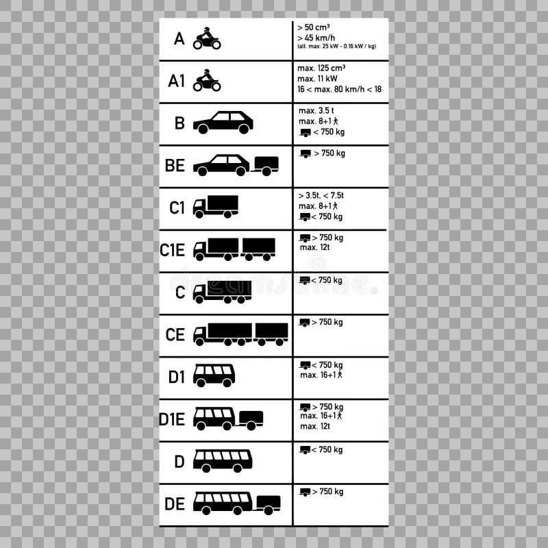 You are currently viewing License Categories